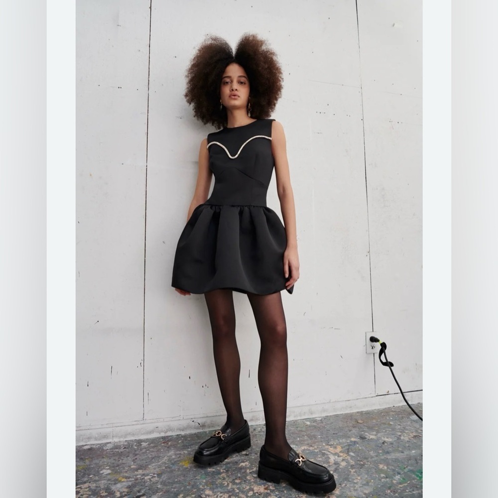 Tanya Taylor Fall ‘22, Naoki Mini Dress, NWT, Embellished💎 Cocktail 🍸 size 8